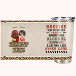 Henkilökohtainen Tässä on toinen vuosi Bonding yli alkoholin sietäminen Idiootit 20oz ruostumattomasta teräksestä Tumbler joululahja ystävälle 1