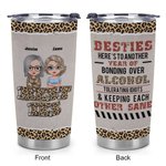 Henkilökohtainen Tässä on toinen vuosi Bonding yli alkoholin sietäminen Idiootit 20oz ruostumattomasta teräksestä Tumbler joululahja ystävälle 7