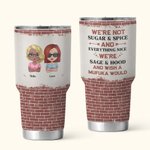 Vaso Personalizado Soul Sister We're Not Sugar & Spice 30oz con Tapa Antiderrame Regalo de Cumpleaños Amistad