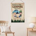 Personalized Husband And Wife Camping Partners for Life Garden Flag Gift for Camping Couples