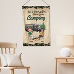 Personalised Life is Better When You're Camping Garden Flag Gift for Camping Couple