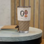 Spersonalizowany kubek Besties Everything Nice We're Sage & Hood And Wish A Mufuka 30oz Tumbler Christmas Day Thanksgiving Birthday Gift
