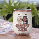 Personalisierte Bestie Zitat Hier ist ein weiteres Jahr der Bindung über Alkohol Wein Tumbler Braut Dusche Geschenk mit Isolierung Wirkung