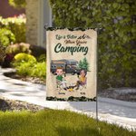 Personalised Life is Better When You're Camping Garden Flag Gift for Camping Couple