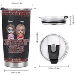 Personalized Keeping Each Other Sane 20oz Stainless Steel Tumbler for Hot and Cold Drinks Christmas Gift Birthday Gift for Sister
