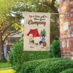 Personalisierte Leben ist besser, wenn Sie Camping Gartenfahne Valentinstag Geschenk für Camping-Paar