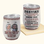 Personalisierte Bestie Zitat Hier ist ein weiteres Jahr der Bindung über Alkohol Wein Tumbler Braut Dusche Geschenk mit Isolierung Wirkung