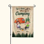 Bandera de jardín personalizada para San Valentín Regalo de cumpleaños para parejas