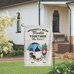 Personalizada Aparentemente Tenemos Problemas Juntos Quién lo iba a decir Bandera de Jardín Regalo de Aniversario para Parejas 4
