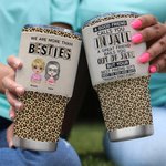 Vaso Personalizado Soul Sister Besties Estilo Leopardo 30oz Día de Navidad Acción de Gracias Regalo de Cumpleaños para Besties 5
