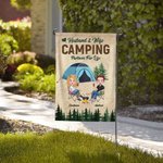Personalized Husband And Wife Camping Partners for Life Garden Flag Gift for Camping Couples