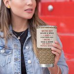 Spersonalizowany kubek Besties Everything Nice We're Sage & Hood And Wish A Mufuka 30oz Tumbler Christmas Day Thanksgiving Birthday Gift