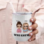 Henkilökohtainen Olemme ongelmia, kun olemme yhdessä Cool Bestie Wine Tumbler oljella joulu syntymäpäivälahja Sopii kuumille ja kylmille nesteille