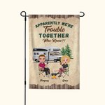 Bandera de Jardín Personalizada Aparentemente Tenemos Problemas Juntos Quién lo iba a decir Regalo de San Valentín para Pareja