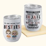 Henkilökohtainen Olemme enemmän kuin Besties Paras ystävä lainaus Viini Tumbler oljen kanssa hauska lahja sisaruksille Sopii kuumille ja kylmille nesteille