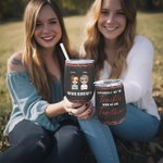 Personalized Sister Group We're Trouble When We Are Together Wine Tumbler with Straw Funny Gift For Sisters