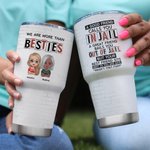 Personligt Brick Style Vi är mer än besties En god vän 30oz Tumbler Födelsedag julklapp för besties