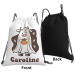 Borsa a tracolla con coulisse personalizzata con zucca e fantasma di Halloween Borsa per dolcetto o scherzetto Regalo di Halloween per bambini, famigl