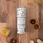 Personalized 20oz Reading Floral Books Affirmations Skinny Tumbler with Straw and Name Birthday Gift for Book Lovers