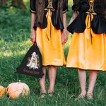Borsa a tracolla con coulisse personalizzata con zucca e fantasma di Halloween Borsa per dolcetto o scherzetto Regalo di Halloween per bambini, famigl