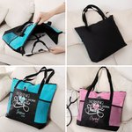 Sac Fourre-Tout Personnalisé avec Nom Sac en Toile avec Fermeture Éclair Capacité Cadeau pour Infirmière