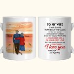 Gepersonaliseerde I Just Want To Be Your Last Everything Keramische C-type handvat Mok Verjaardag Herdenkingsgeschenk Verjaardagscadeau voor paar