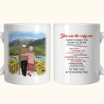 Personalized I Choose You To Do Life With Hand In Hand Ceramic C-type Handle Mug Anniversary Gift Birthday Gift for Couple