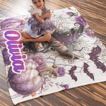Manta personalizada de forro polar suave estilo Vaca de las Tierras Altas Regalo de Halloween para Amante de las Vacas de las Tierras Altas