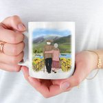 Personalized I Choose You To Do Life With Hand In Hand Ceramic C-type Handle Mug Anniversary Gift Birthday Gift for Couple