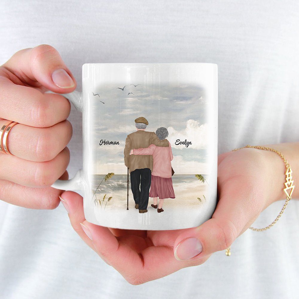 Personalizado Nunca Dejes de Decir Te Quiero Taza de Cerámica con Asa Tipo C Regalo de Aniversario Regalo de Cumpleaños para Pareja 2
