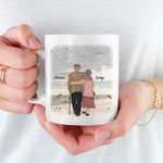 Personalizado Nunca Dejes de Decir Te Quiero Taza de Cerámica con Asa Tipo C Regalo de Aniversario Regalo de Cumpleaños para Pareja 2