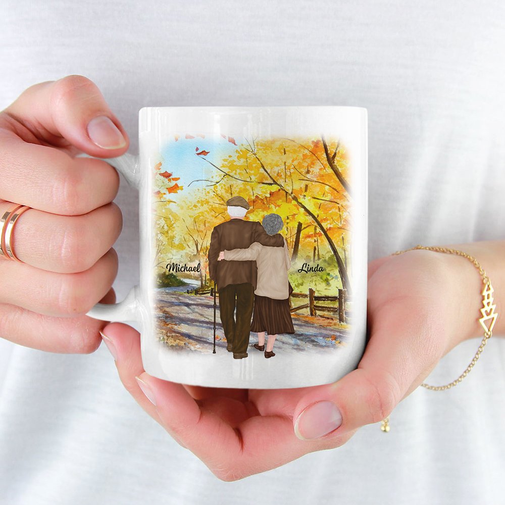 Personalizada Cuando lleguemos al final de nuestras vidas juntos Taza de cerámica con asa tipo C Regalo de aniversario Regalo de cumpleaños para parej 2