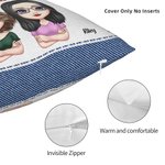 Personalizado No somos de azúcar y especias Todo Niza Throw Funda de almohada Cojín Cumpleaños Regalo de Navidad para Besties Amigos Dormitorio Decora