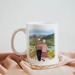 Personalized I Choose You To Do Life With Hand In Hand Ceramic C-type Handle Mug Anniversary Gift Birthday Gift for Couple