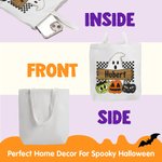 Spersonalizowana torba na Halloween Wielokrotnego użytku Ghost Pumpkin Goodie Bag Candy Tote Bag Halloween Party Favors