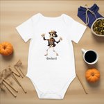 Personliga dansande roliga skelett Baby Onesie kortärmad babykläder Halloween Baby Shower Present till baby