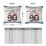 Personalizado No somos de azúcar y especias Todo Niza Throw Funda de almohada Cojín Cumpleaños Regalo de Navidad para Besties Amigos Dormitorio Decora