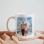 Gepersonaliseerde I Want All Of My Last To Be With You Keramische C-type handvat Mok Verjaardagscadeau Verjaardag Kerstcadeau voor paar