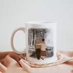 Gepersonaliseerde The Couple Spent The Winter Together Keramische C-type handvat Mok Verjaardagscadeau Verjaardagscadeau voor paar