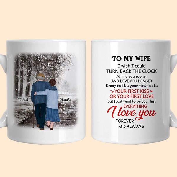 Personalized I'd Find You Sooner And Love You Longer Ceramic C-type Handle Mug Anniversary Gift Birthday Gift for Couple