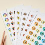 Personliga söta Rainbow Super Star Smiley Face Lärarbelöningsklistermärken med namn Vattentätt undervisningsmaterial Present till lärare