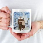 Taza personalizada You Are The World Taza de cerámica con asa tipo C Regalo de aniversario Regalo de cumpleaños para pareja