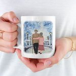 Gepersonaliseerde I Want All Of My Last To Be With You Keramische C-type handvat Mok Verjaardagscadeau Verjaardag Kerstcadeau voor paar