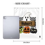 Personalised Funny Halloween Ghost Pumpkin Drawstring Bag Spooky Treat Bag Backpack Bag Halloween Gift for Kids Children Friends