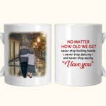 Gepersonaliseerde No Matter How Old We Get Keramische C-type handvat Mok Verjaardagscadeau Verjaardag Valentijnsdag cadeau voor paar