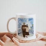 Taza personalizada You Are The World Taza de cerámica con asa tipo C Regalo de aniversario Regalo de cumpleaños para pareja
