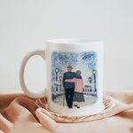 Gepersonaliseerde When We Get To The End Of Our Lives Together Keramische C-type handvat Mok Verjaardagscadeau Verjaardagscadeau voor paar