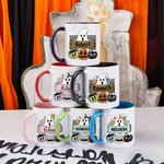 Personalizada Spooky Fantasma Calabaza 11oz Taza de Cerámica Halloween Trick or Treat Regalo para la Fiesta Decoración del Hogar