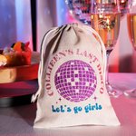 Bomboniere personalizzate Glitter Disco Ball Tote Bag Ultimo Disco Party Festa di addio al celibato Regalo per la damigella d'onore