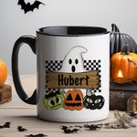 Personalizada Spooky Fantasma Calabaza 11oz Taza de Cerámica Halloween Trick or Treat Regalo para la Fiesta Decoración del Hogar